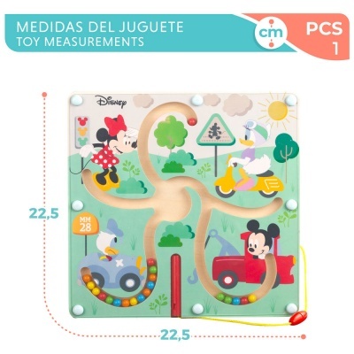 Labirinto magnético de madeira Baby Disney woomax