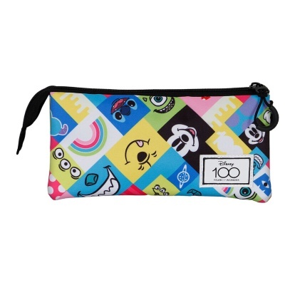 Porta-lápis Collage 100th Disney triplo