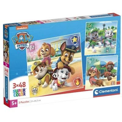 Puzzle Patrulha Pata Paw Patrol 3x48pcs