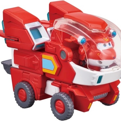 Super Wings Robot Suit com mini Jett Transforming