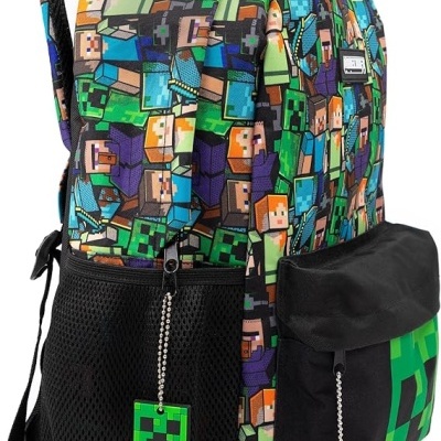 Mochila Escolar Minecraft 42 cm