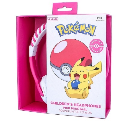 Auriculares universais Pink Pokeball Pokemon