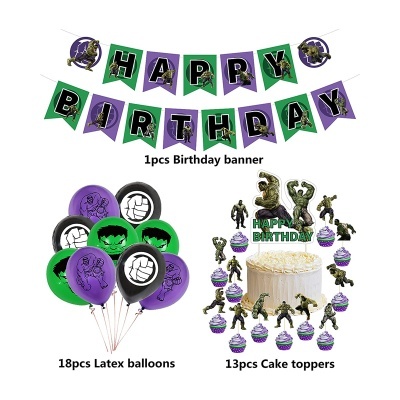 Kit aniversário Hulk Avengers