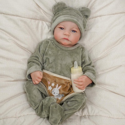 Boneco Reborn 45 cm corpo vinil