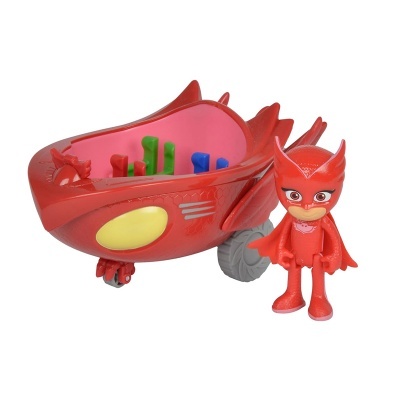 PJ Masks - Veículos + figuras Catboy / Corujinha / Gekko