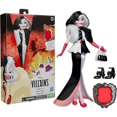 Boneca Cruella de Vil Disney Villains 28cm