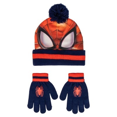 Conjunto gorro e luvas Spiderman Marvel