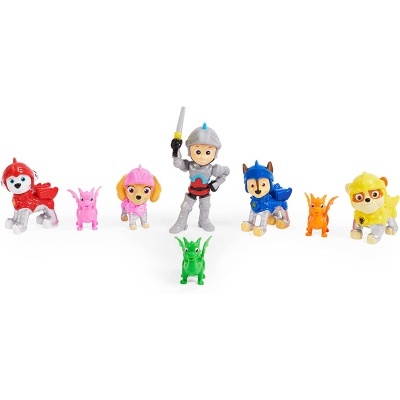 Paw Patrol Ryder Rescue Knights com 8 figuras
