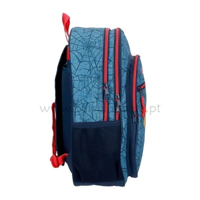 Mochila Escolar Spiderman Denim 42 cm