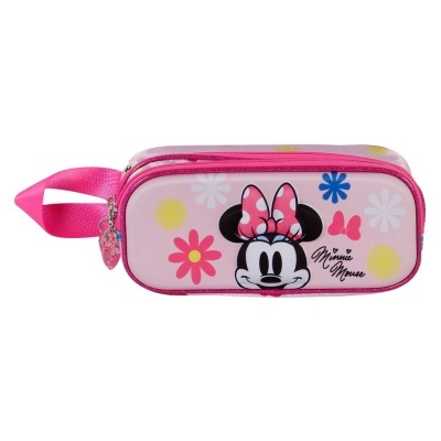 Porta-lápis 3D Floral Minnie Disney duplo