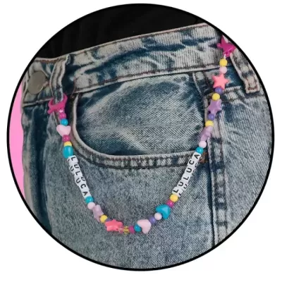 Mochila Escolar Colorblock azul Luluca 42 cm