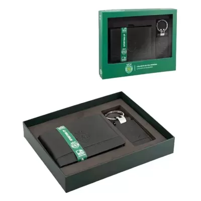 Conjunto Carteira + Porta-Chaves SPORTING