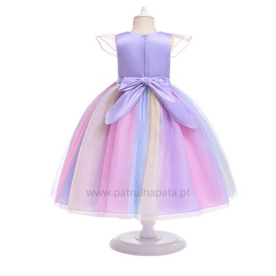 Fato Purple Unicorn + Tiara + Colar