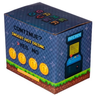 Caneca asa 3D Joystick Pixel Game Over