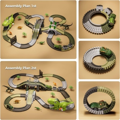 Pista Dinossauros com 281 peças