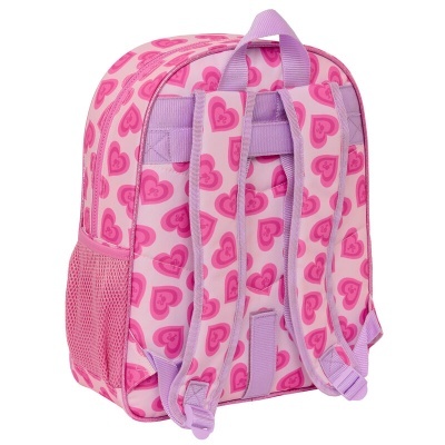 Mochila Escolar Love Barbie 38cm adaptável
