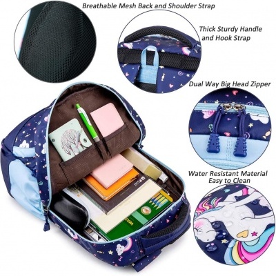 Pack Escolar Unicorn skye blue