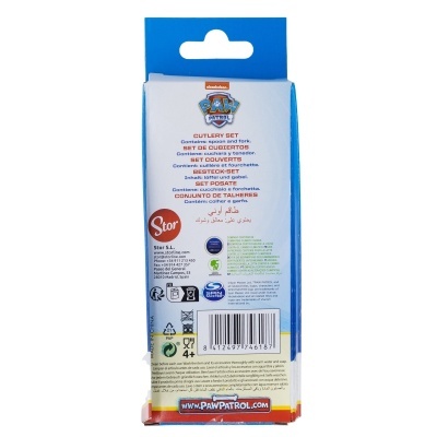 Conjunto de talheres metálicos Patrulha Pata