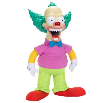 Boneco falante Krusty O Palhaço Os Simpsons ingles 44cm