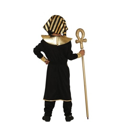 Fato de faraó egípcio preto para menino