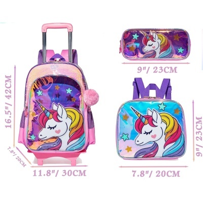 Pack Trolley Escolar Unicorn
