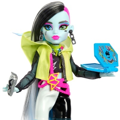 Boneca Frankie Stein Skullmate Secrets Neon Frights Monster High 25cm
