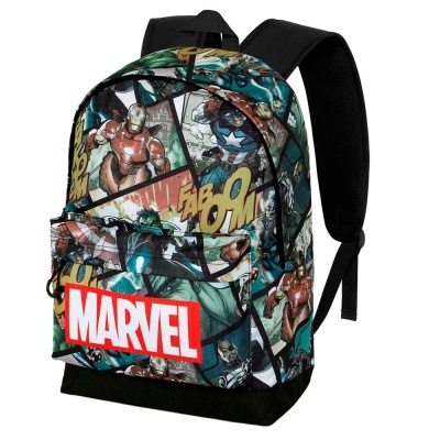 Mochila Escolar React Os Vingadores Avengers Marvel 44cm adaptável