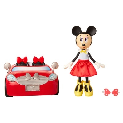 Boneca Minnie + conjunto carro Disney
