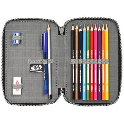 Estojo com material Digital Escape Star Wars duplo 28pcs