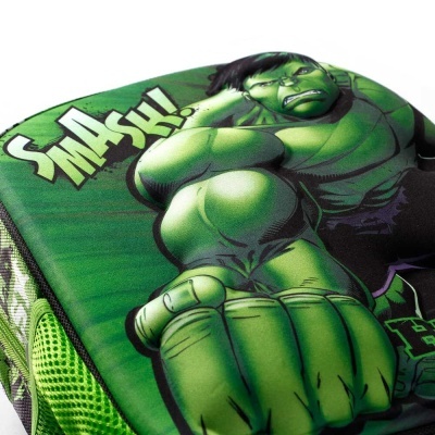 Mochila 3D Pré-Escolar Superhuman Hulk Marvel 31cm