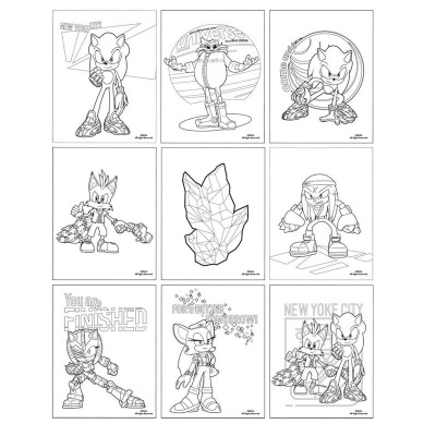 Set papelaria de pintar Sonic Prime