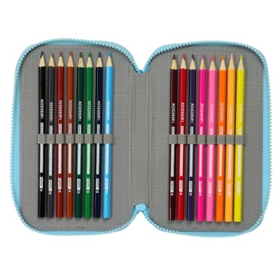 Estojo com material Bluey e Bingo triplo 36 pcs