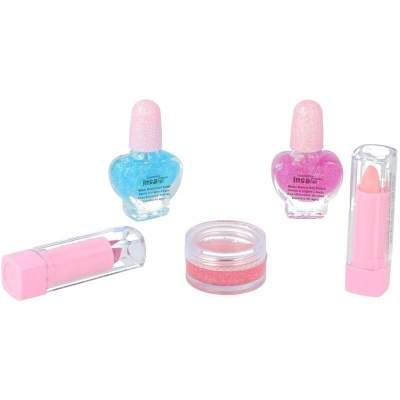 Set gloss de lábios e esmalte de unhas