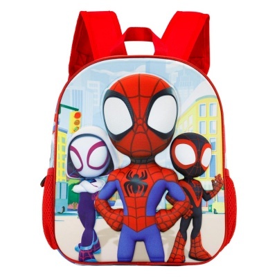 Mochila 3D Pré-Escolar Spiderman Traffic