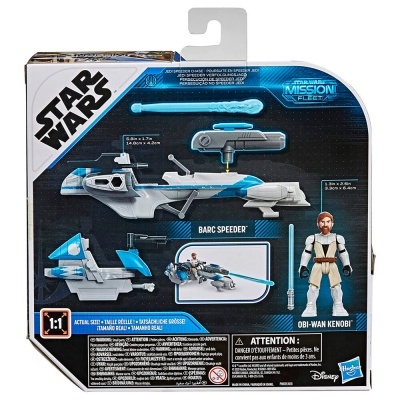 Set figura Obi-Wan Kenobi + Barc Speeder Star Wars Mission Fleet