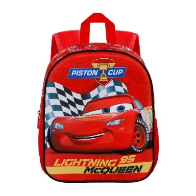 Mochila 3D Pré-Escolar Piston Cars 3 Disney Pixar 31 cm