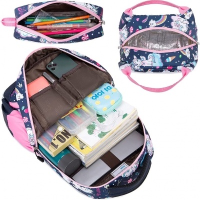 Pack Escolar Unicorn blue candys