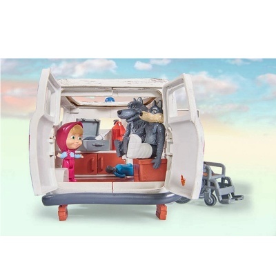 Masha e o Urso - Ambulância e 2 Lobos