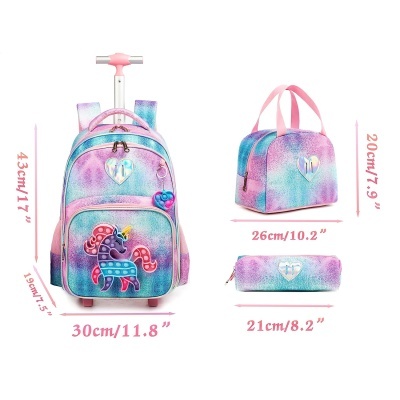 Conjunto Escolar Trolley Unicorn Popit