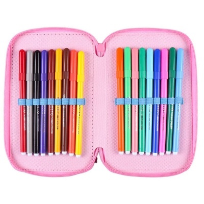 Estojo com material Princesas Disney triplo