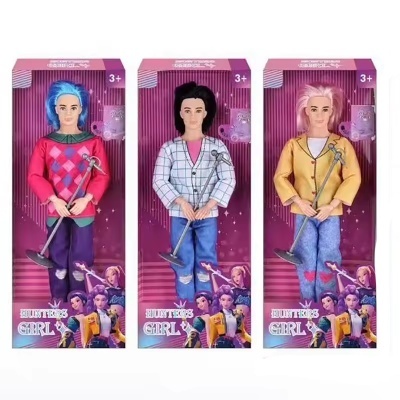 Conjunto 3 Bonecos K-Pop Demon Hunters - Saja Boys