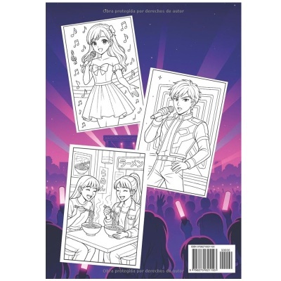 Livro de pintar Bonecas K-Pop Demon Hunters