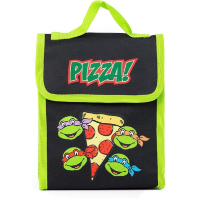 Conjunto Escolar Tartarugas Ninjas - Mochila / Lancheira / Porta-lápis / Garrafa