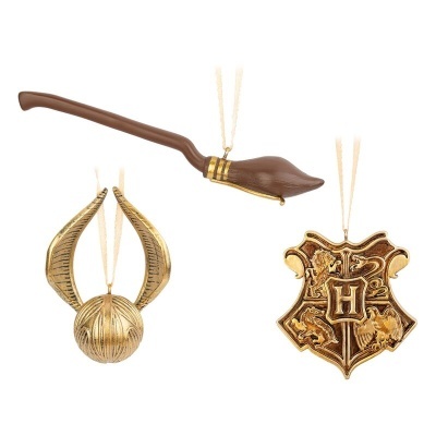 Set 3 Adornos Natal Harry Potter