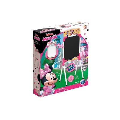 Brinquedo quadro infantil Disney Minnie 2 em 1 com suporte