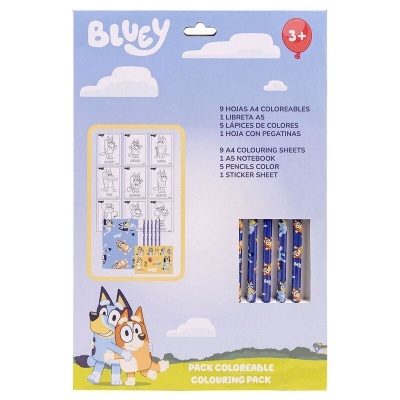 Set papelaria de pintar Bluey