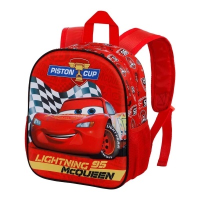 Mochila 3D Pré-Escolar Piston Cars 3 Disney Pixar 31 cm