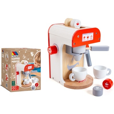 Máquina de café 8pcs madeira