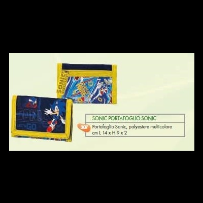 Carteira de velcro Sonic