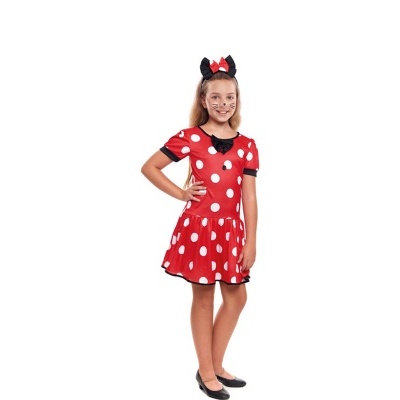 Fato de rato de desenho animado para meninas